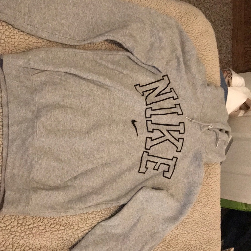 Gray Nike hoodie